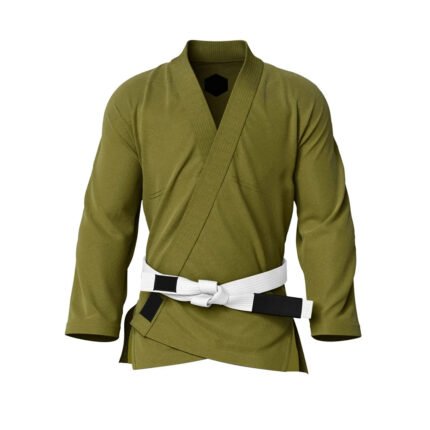 Plain Olive Brazilian Jiu Jitsu Gi Jacket